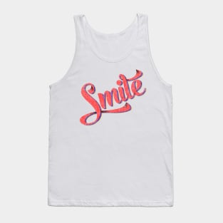 Smile - retro typography Tank Top